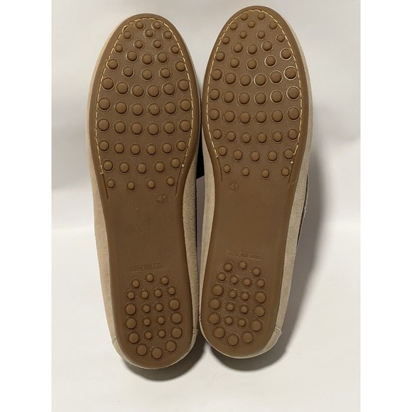 Enzo Tesoti Genuine Suede Leather Loafer Moccasin Flat Driving Shoes Sz 41